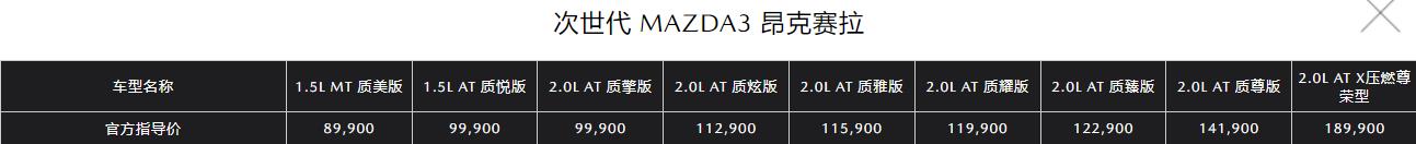2.0L车型9.99万起售！运动又精致，马自达3昂克赛拉值不值得买