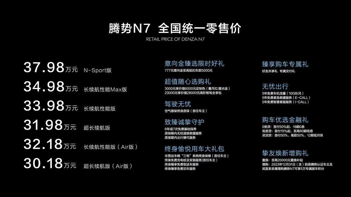 开启豪华电动新时代 腾势N7“背靠大树”震撼登场
