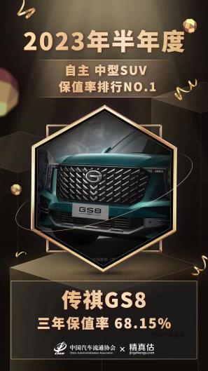 传祺GS8为国产车正名，三年保值率赶超宝马！