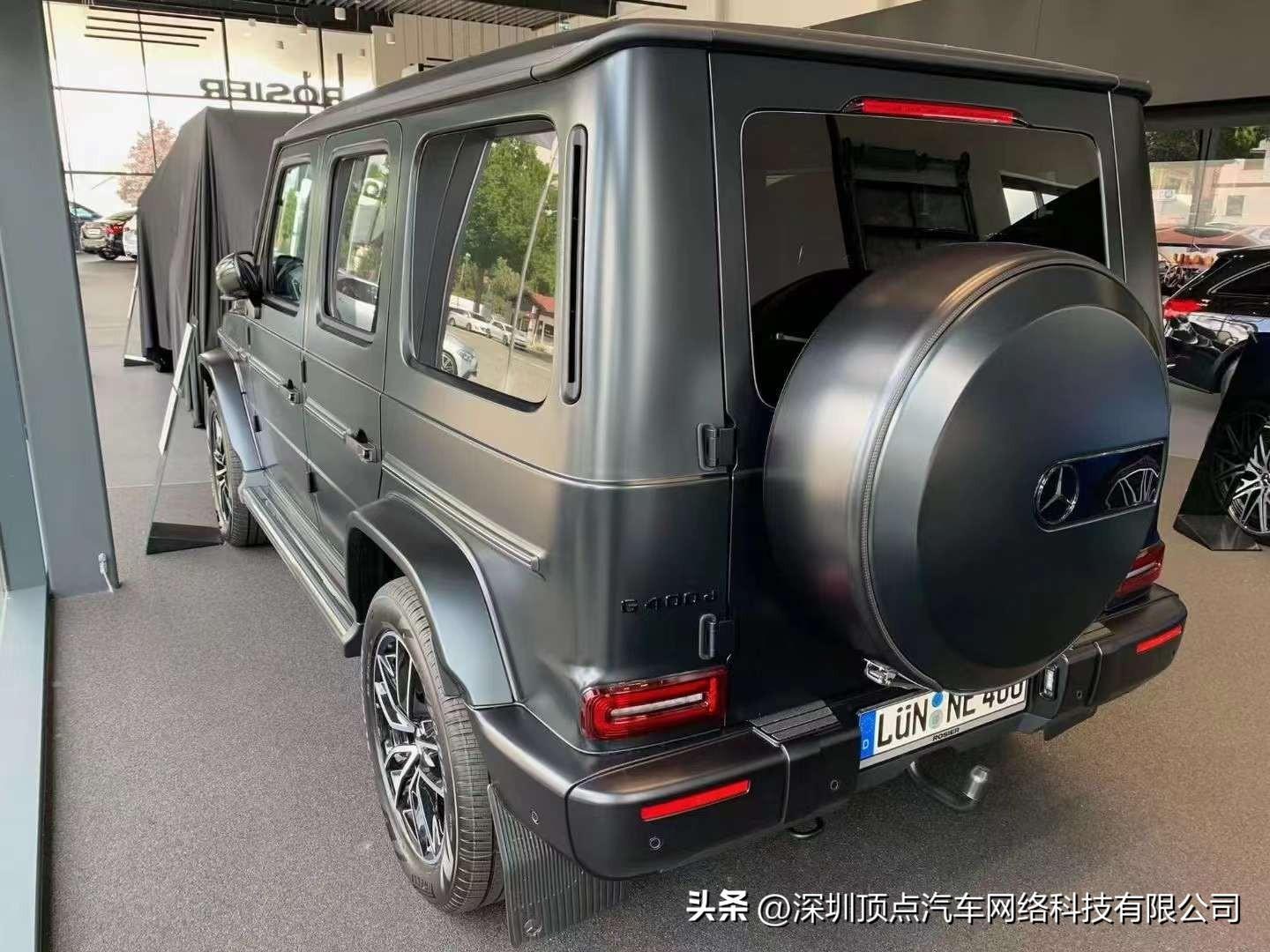 23款奔驰g400d磨砂黑 大暗夜包 通风按摩 特价出售