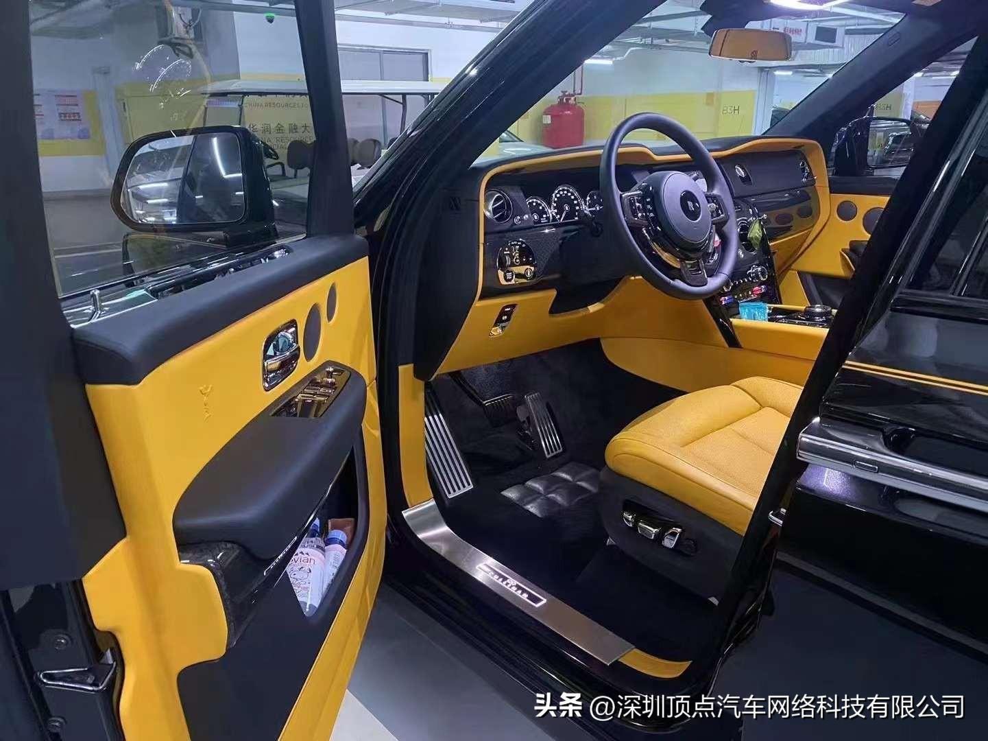 21年劳斯莱斯库里南BB 黑锻造黄五座 6700公里