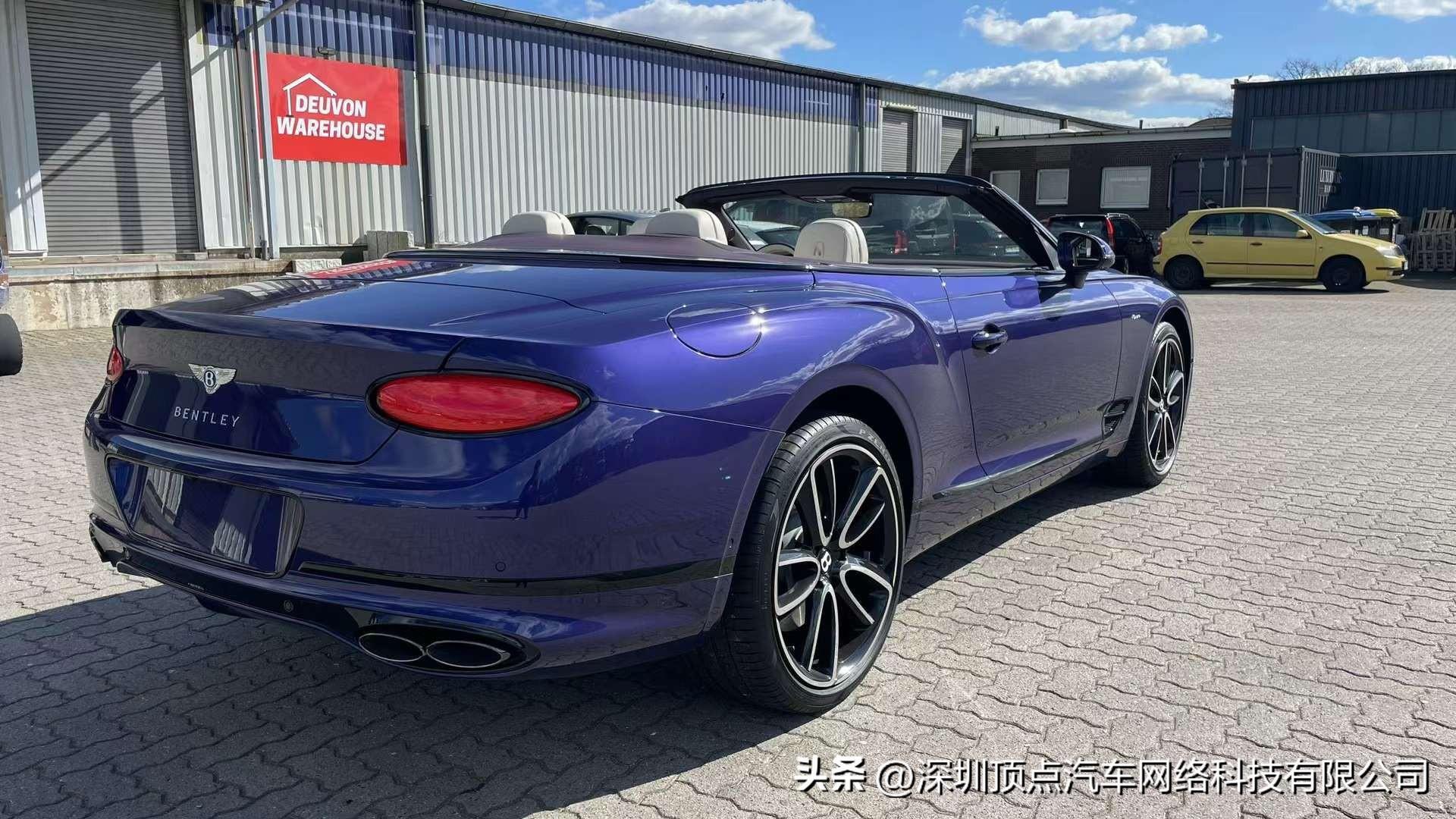 23款宾利欧陆GTC敞篷 雅度版 V8 4.0 坦桑石紫 现车特价售全国