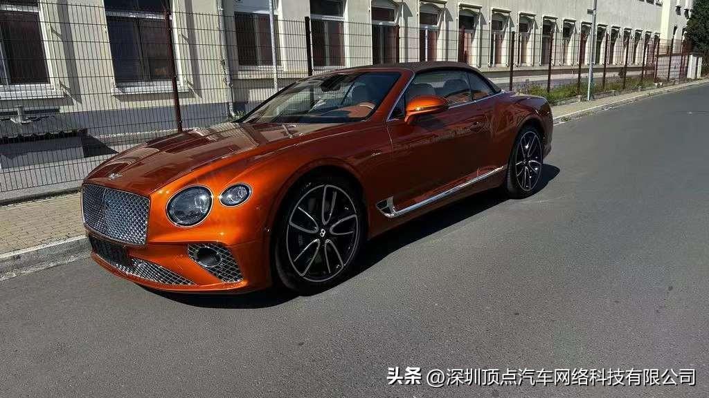 23款宾利欧陆GTC敞篷 雅度版 V8 4.0 烈焰橙 现车特价售全国