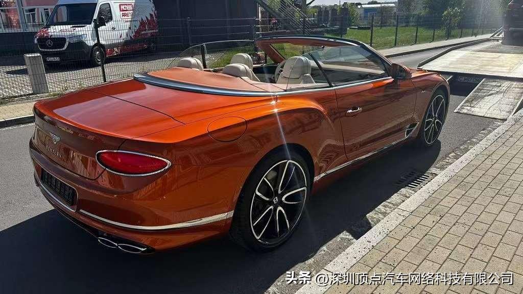 23款宾利欧陆GTC敞篷 雅度版 V8 4.0 烈焰橙 现车特价售全国