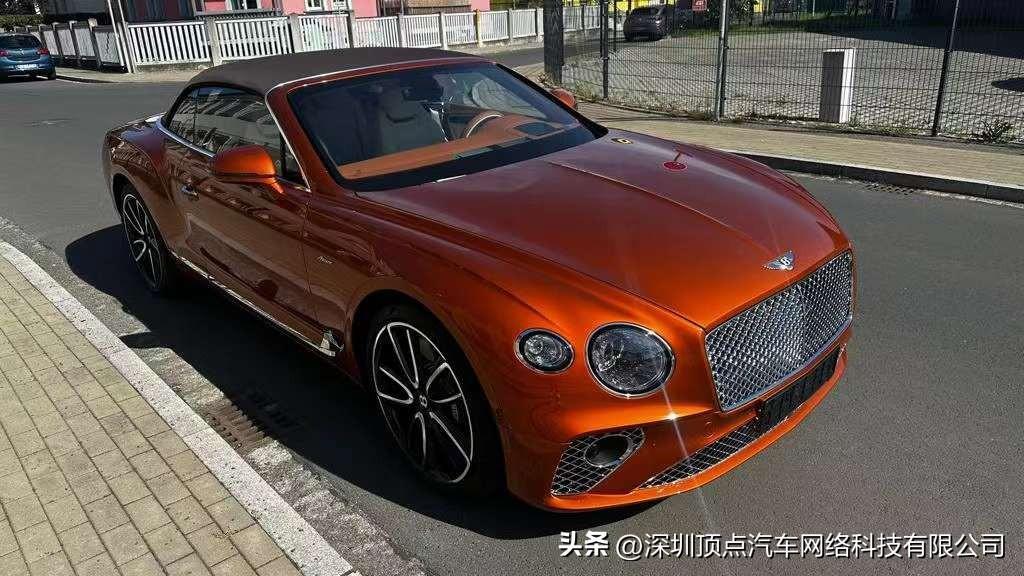 23款宾利欧陆GTC敞篷 雅度版 V8 4.0 烈焰橙 现车特价售全国