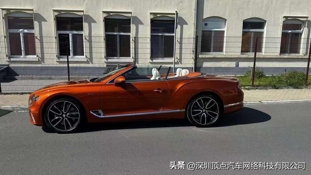 23款宾利欧陆GTC敞篷 雅度版 V8 4.0 烈焰橙 现车特价售全国