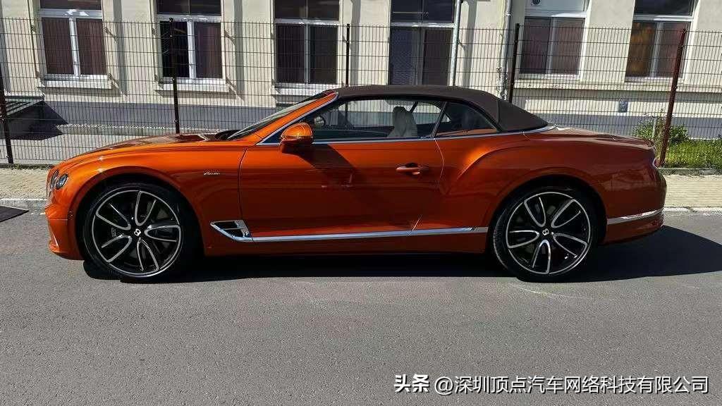23款宾利欧陆GTC敞篷 雅度版 V8 4.0 烈焰橙 现车特价售全国