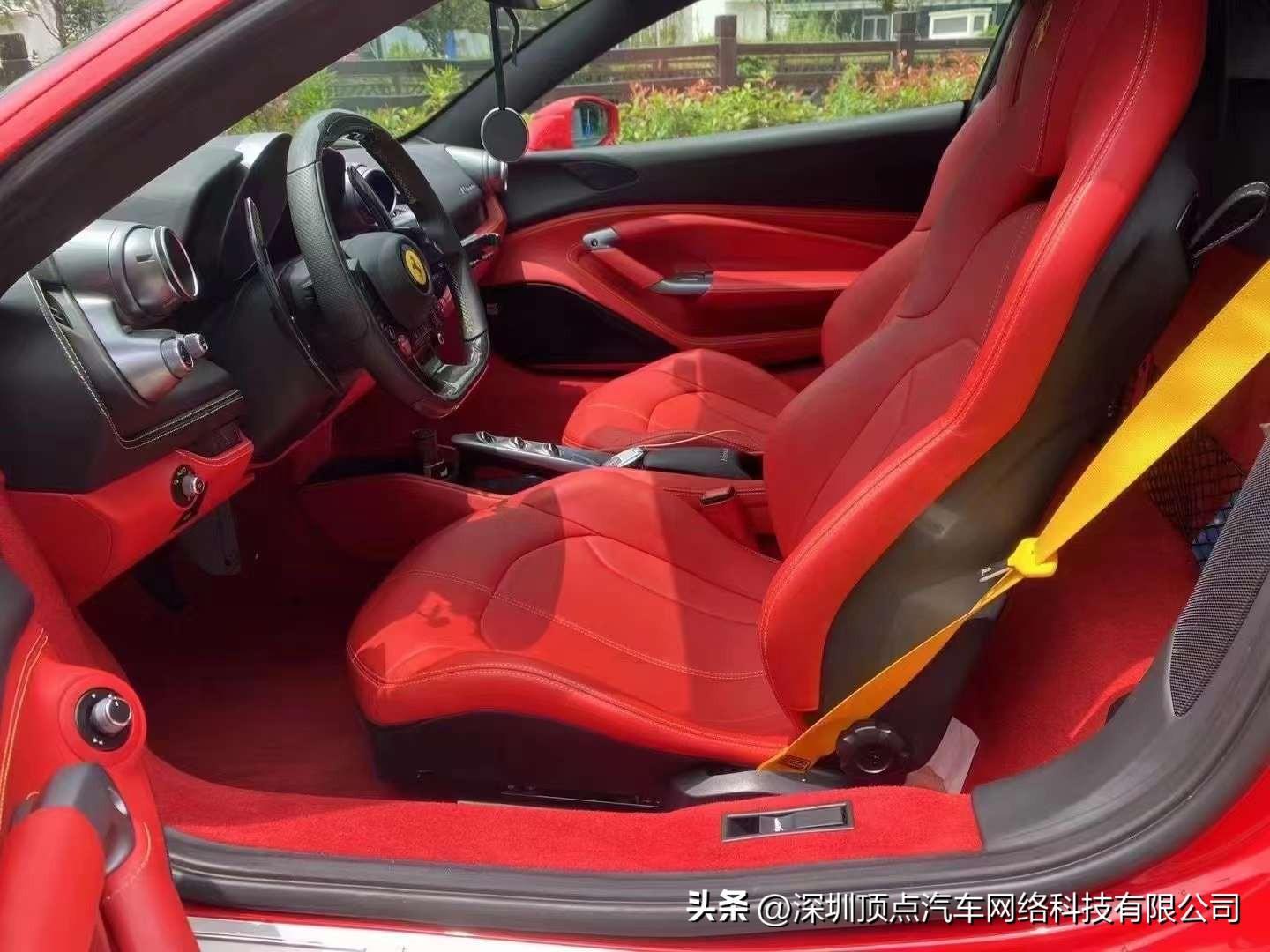 22出22上 法拉利F8 7000km 价格34X.8万