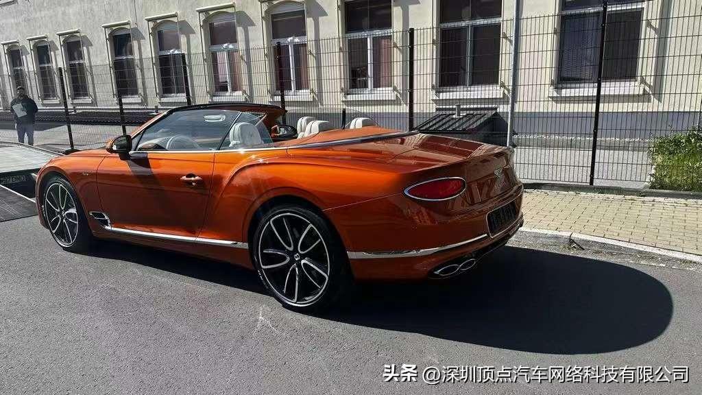 23款宾利欧陆GTC敞篷 雅度版 V8 4.0 烈焰橙 现车特价售全国