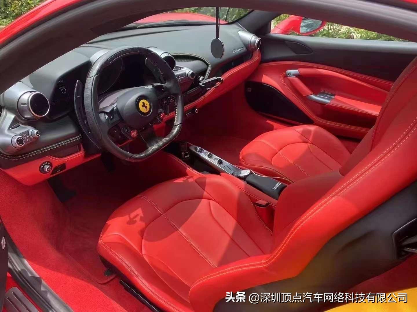 22出22上 法拉利F8 7000km 价格34X.8万