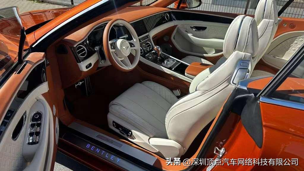 23款宾利欧陆GTC敞篷 雅度版 V8 4.0 烈焰橙 现车特价售全国