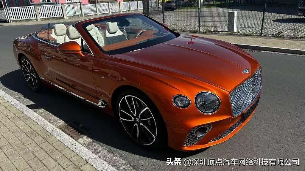 23款宾利欧陆GTC敞篷 雅度版 V8 4.0 烈焰橙 现车特价售全国