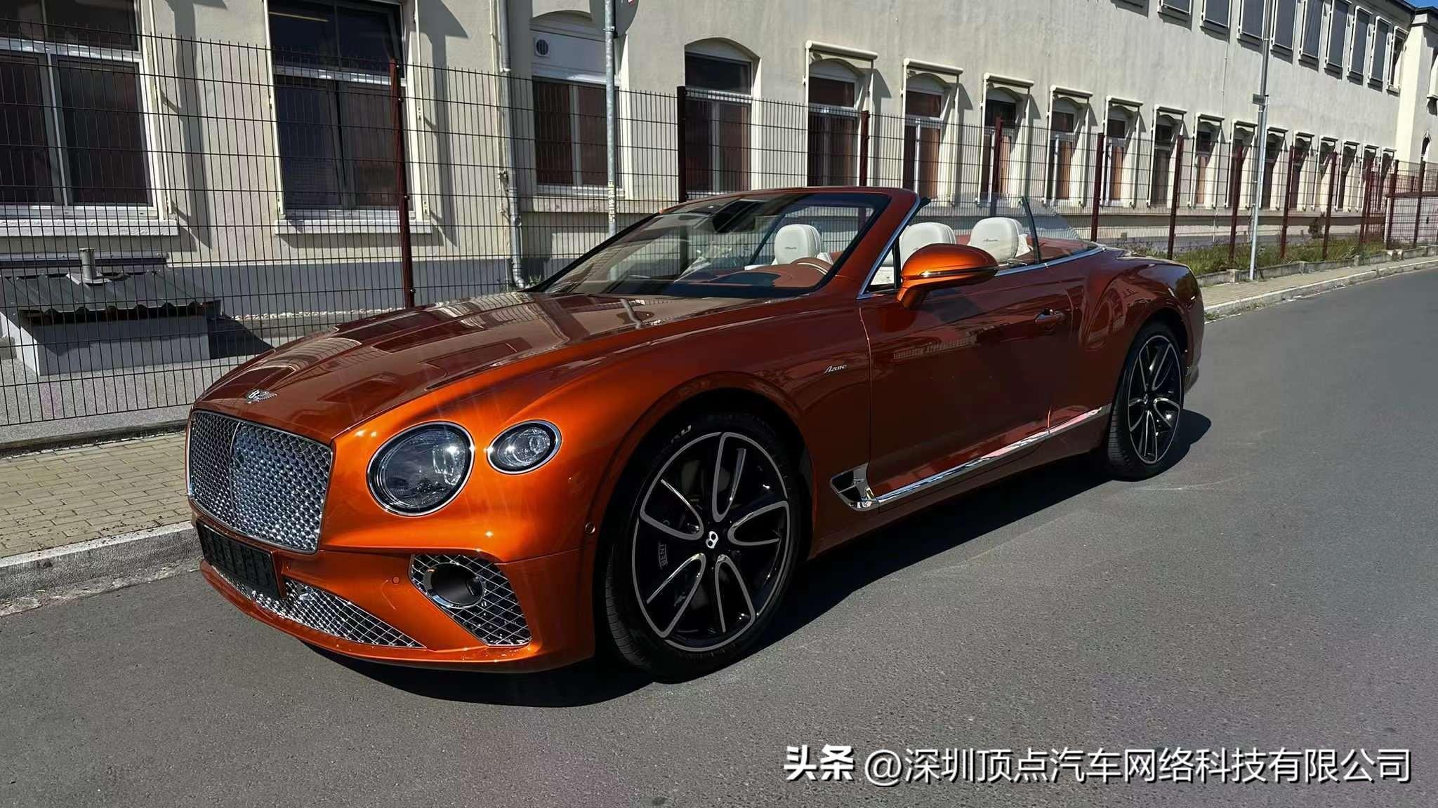 23款宾利欧陆GTC敞篷 雅度版 V8 4.0 烈焰橙 现车特价售全国