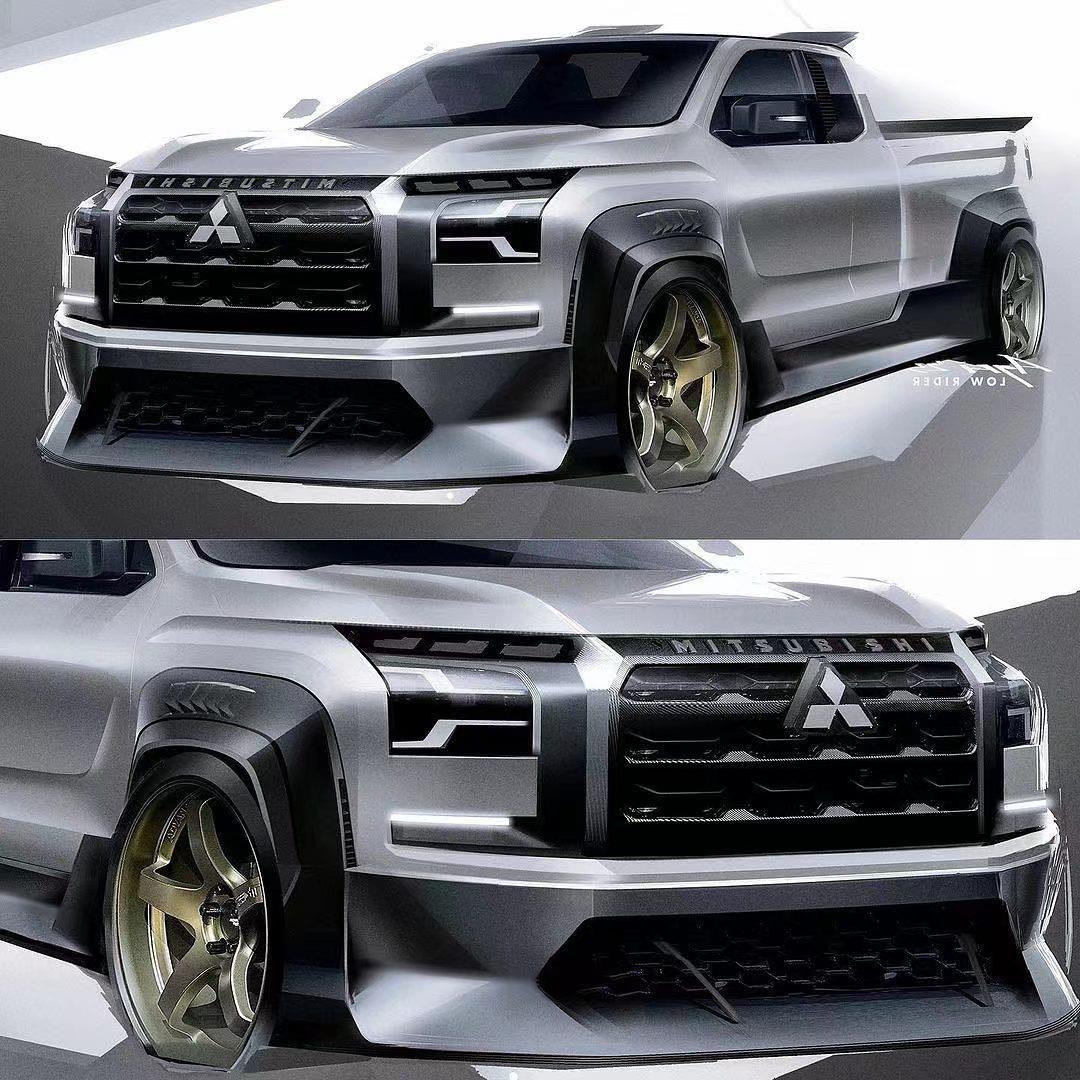 全新一代三菱L200赛化版亮相 造型激进 双门设计