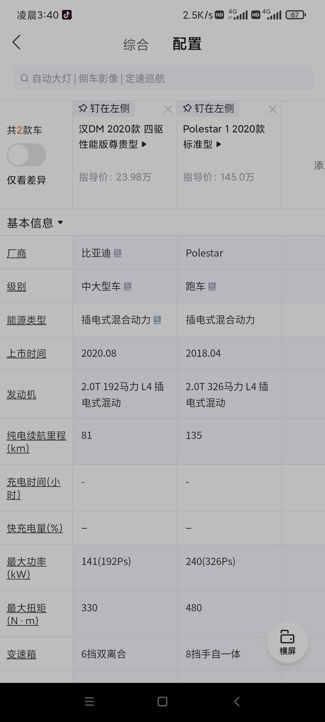 Polestar极星Polestar 1 感觉是个增强版的比亚迪汉DM 贵这么多是真的豪华还是品牌效应 还是国产不行
