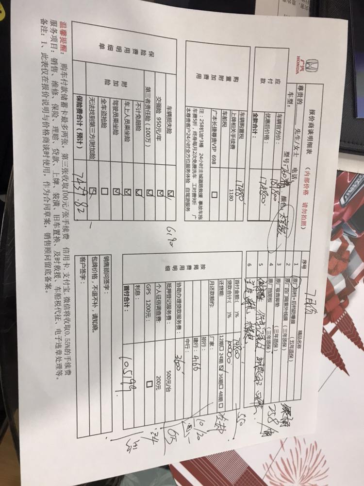 本田雅阁 坐标重庆，端午节悦来车展.国六精英260太空银，贷款10W，落地20.5（含服务费，上牌，税，保险）贵吗？6月