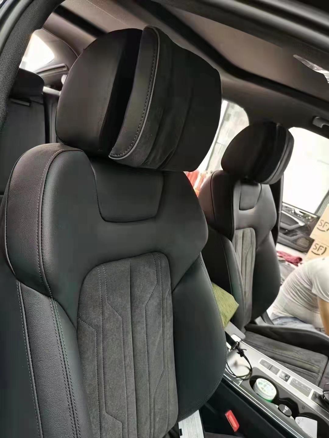 奥迪A6L 有没有更换这种头枕的车友们，舒适度如何？这代a6动感型的后排头枕简直太反人类了，一直想解决一下后排舒适度问题