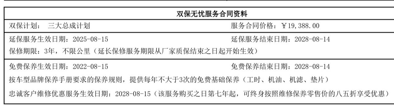 捷豹XFL 想问下买了双保的朋友，开始销售说双保是六年不限公里不限次数机油机滤工时免费，交了钱才发现合同写着每年不得超过