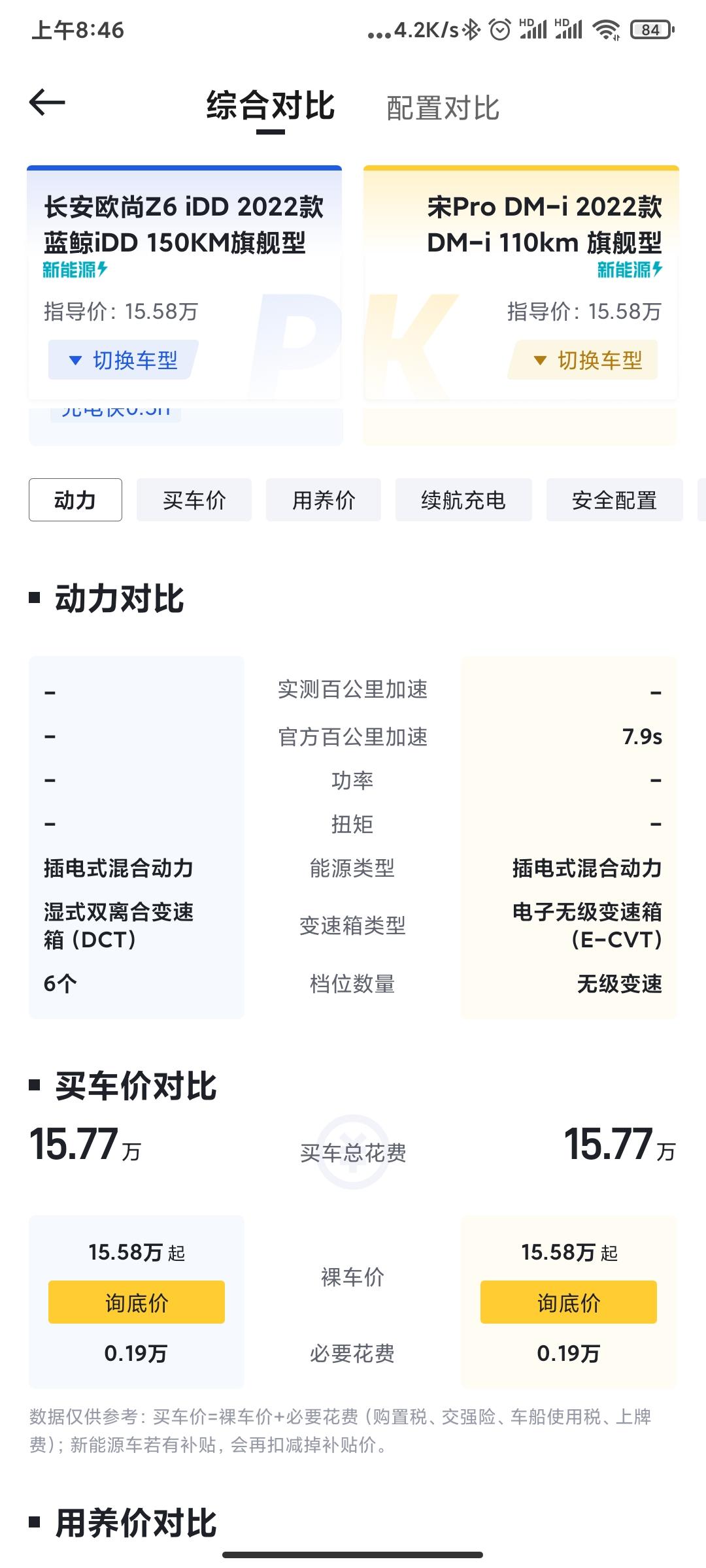 比亚迪宋Pro DM-i 长安欧尚Z6idd 能平替 比亚迪宋吗？大家怎么看？感觉150KM纯电续航有点香啊，还是1.5