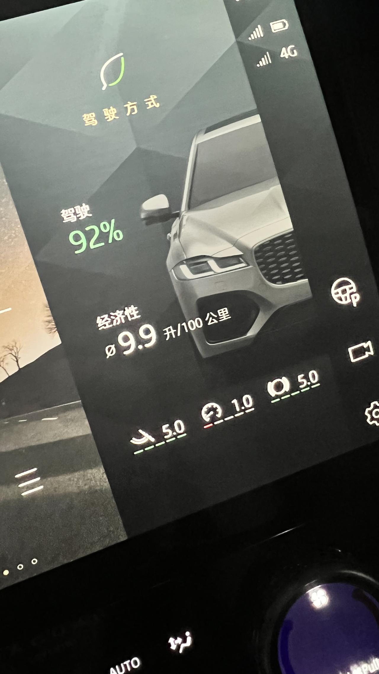 捷豹XFL 驾驶方式中，车速和发动机一直都是1分？无论怎么驾驶都是1分，大家有过这种情况嘛？重启无效