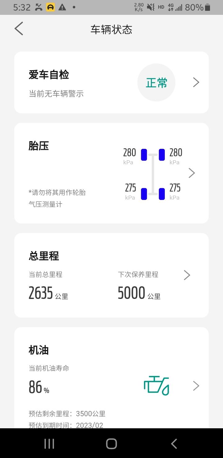 我的21款锋潮福克斯胎压多少合适？现在夏天，冷车255，热了都280了，需要放气吗？？？