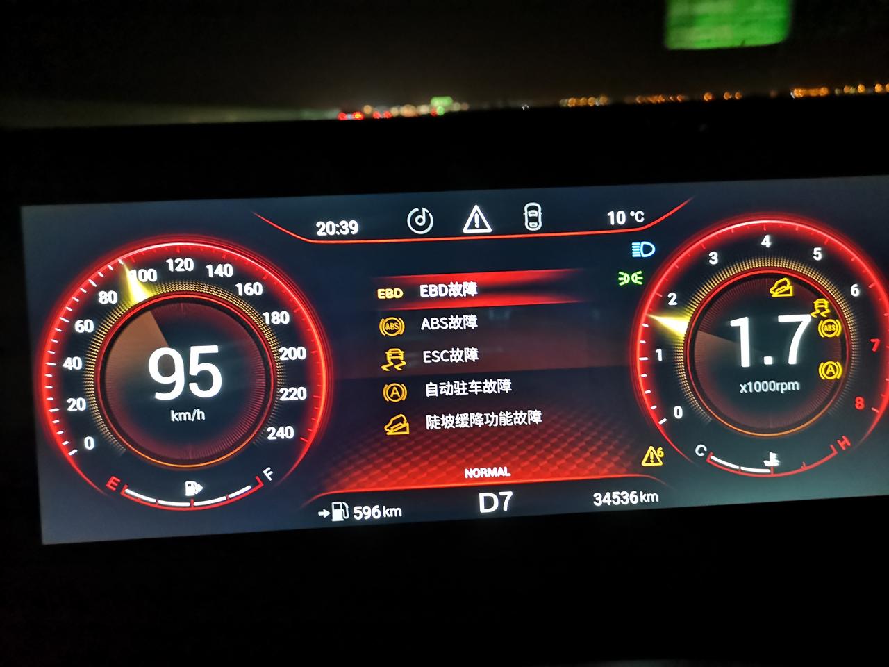 星途TX 正跑着高速，连着出现6个故障图标，有知道怎么回事的吗