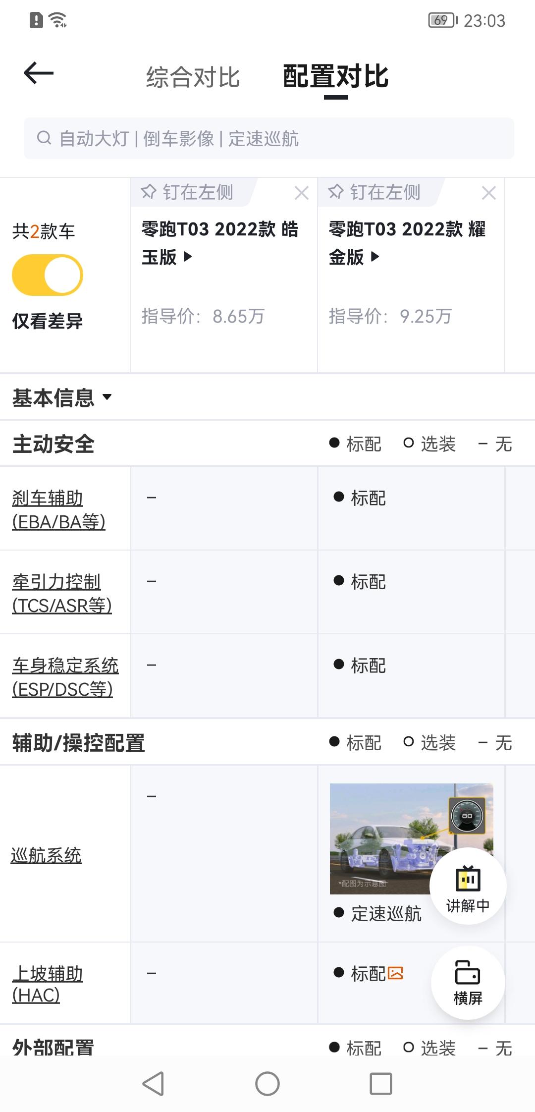 零跑T03单纯汕头市内代步，选皓玉版还是耀金版啊，新手，耀金版的那个辅助和安全功能实用性大吗