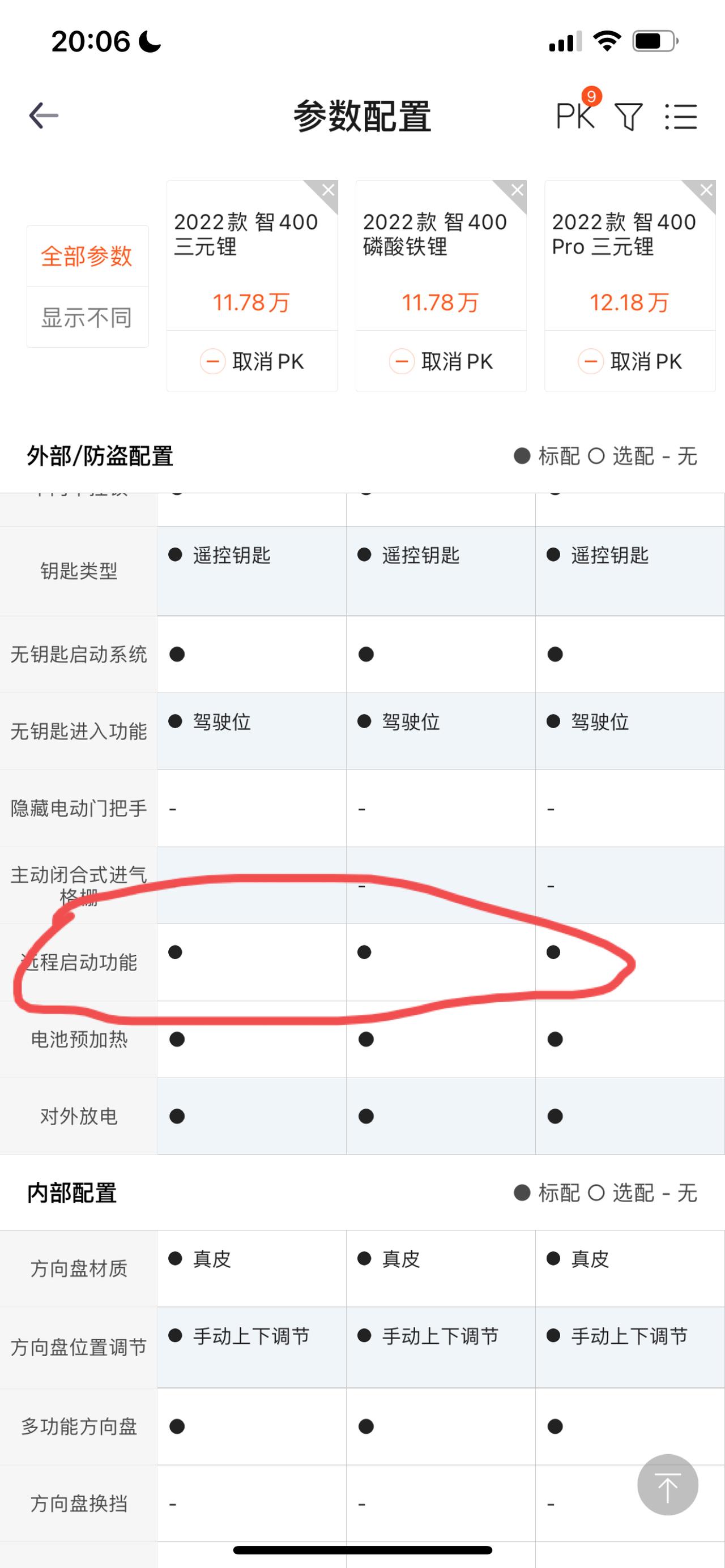 请问各位22款哪吒U智400，有没有远程启动这个功能。所以汽车APP上都显示有标配，现在4S店说这个配置没流量。没有用