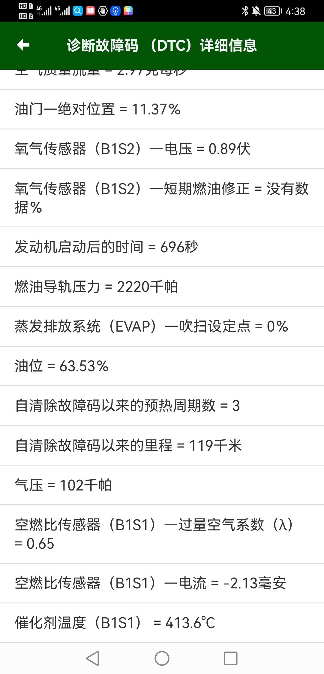 福特福克斯 故障灯亮，混合气体过浓。去了几家修理店也不能说清楚原因，电磁阀换了，点火线圈和火花塞换了，