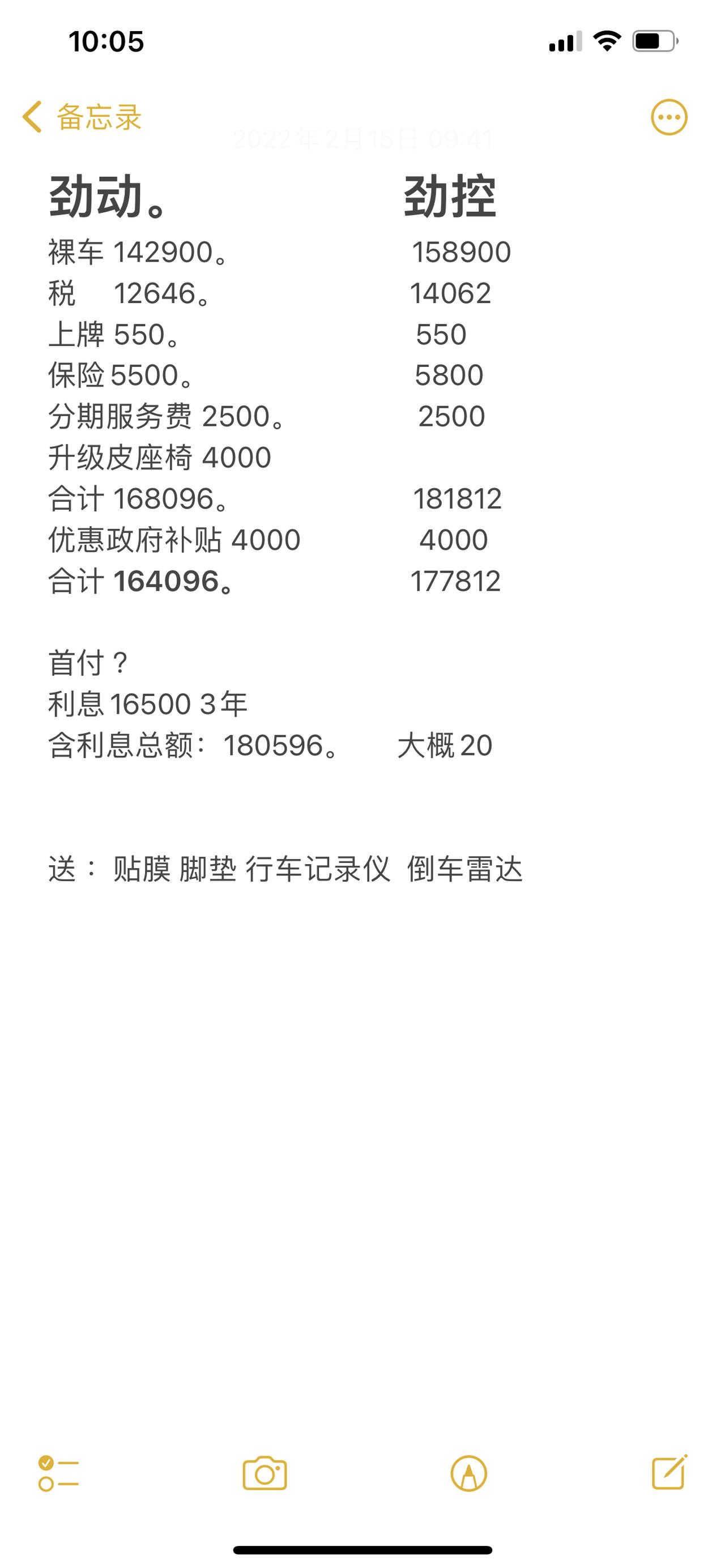 思域两款配置销售给的价格，还有可以谈的空间吗，或者送的东西