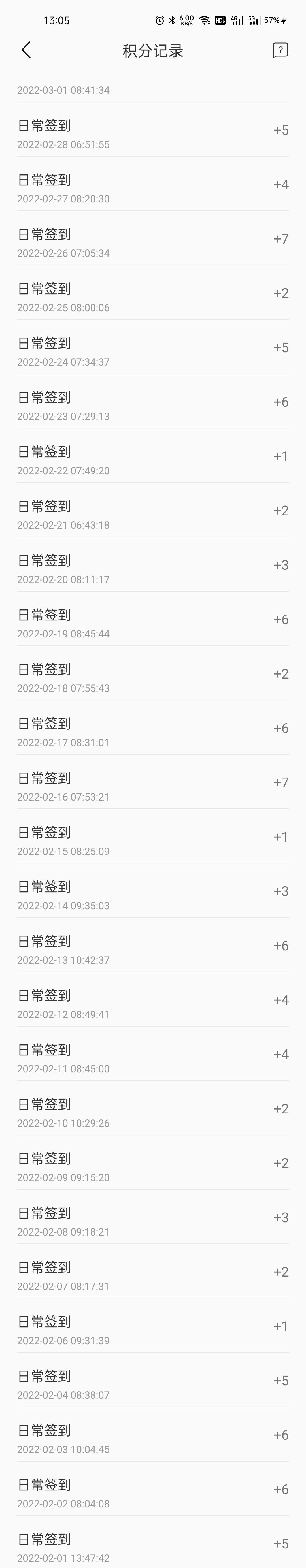 比亚迪宋Pro DM-i 有哪位大神知道，比亚迪app，签到积分的算法吗？我一直连续签到，但是积分却是随机的，感觉没有规