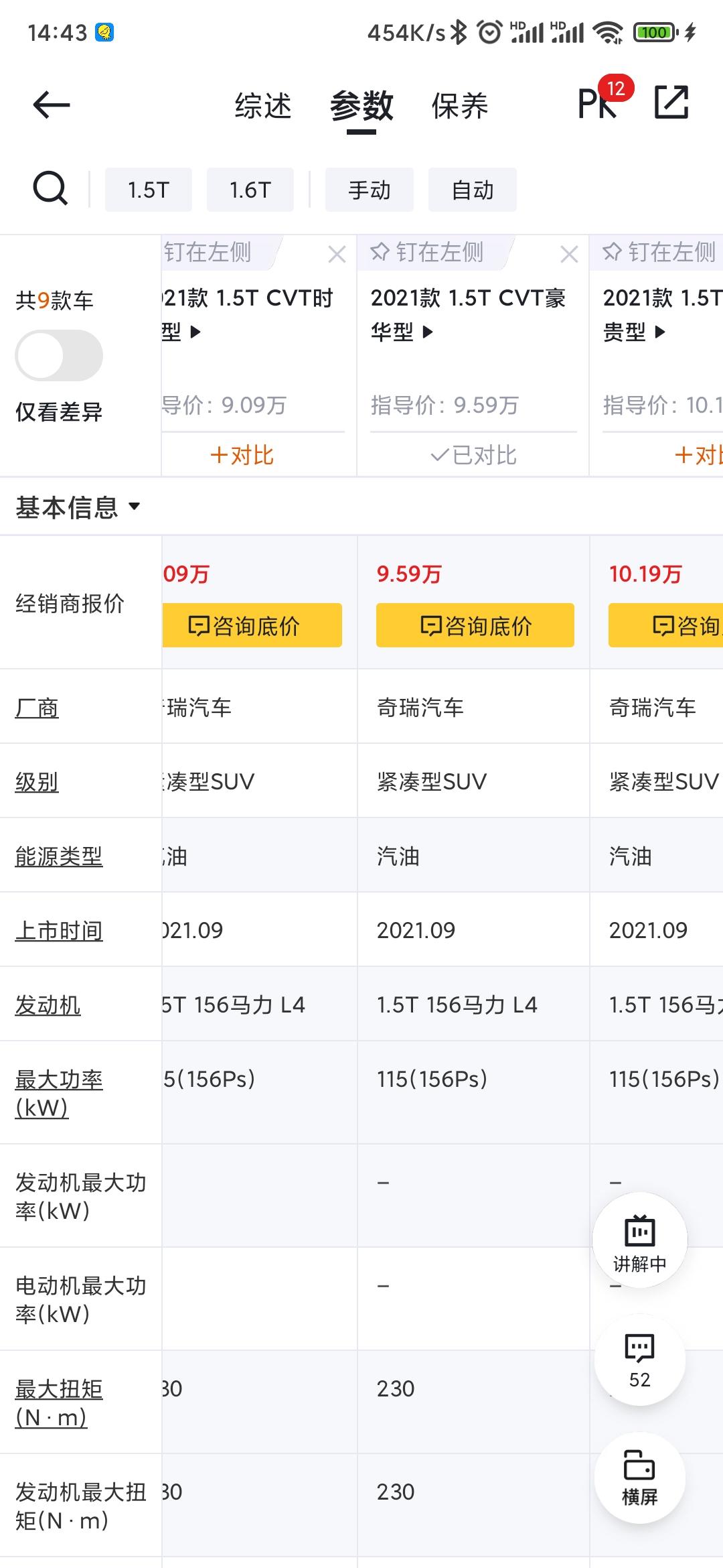 奇瑞瑞虎7 PLUS 车友们，虎7plus1.5T豪华全款10.5内能落地吗？坐标安徽安庆