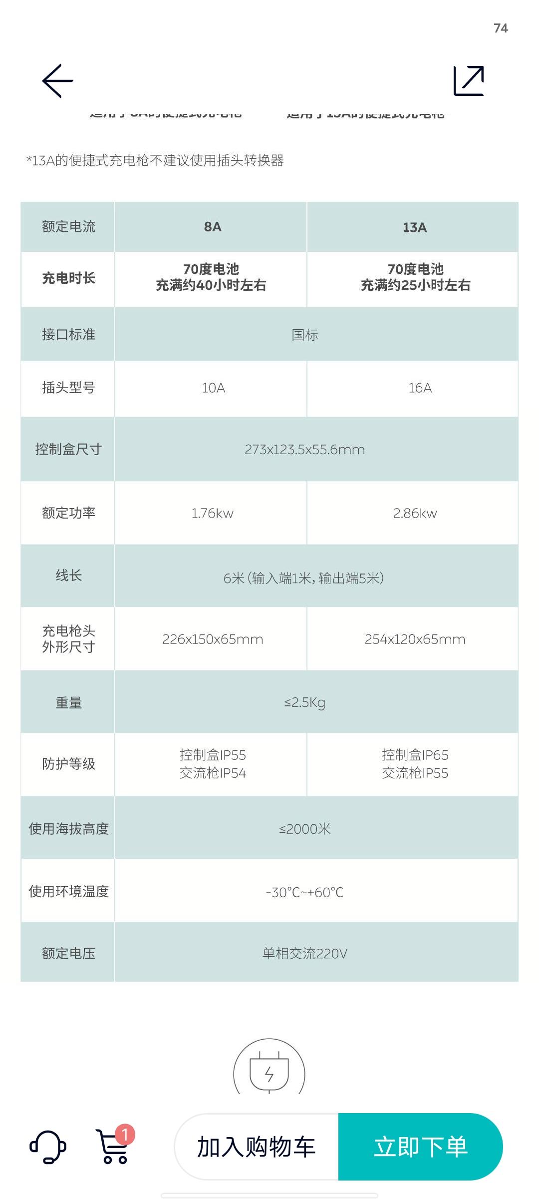 蔚来ES6 请问有人买蔚来的随车冲？ 买16A的然后用 10A转16A拖线板，效果怎么样，对电池有影响么