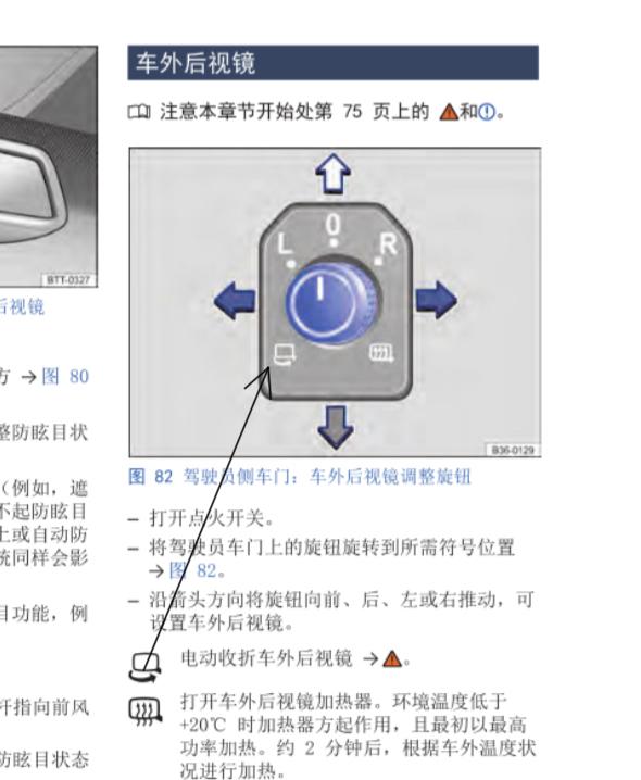 大众T-ROC探歌 21款舒享智联版，没有后视镜折叠功能，找不到这个标志，大家都是这样吗？