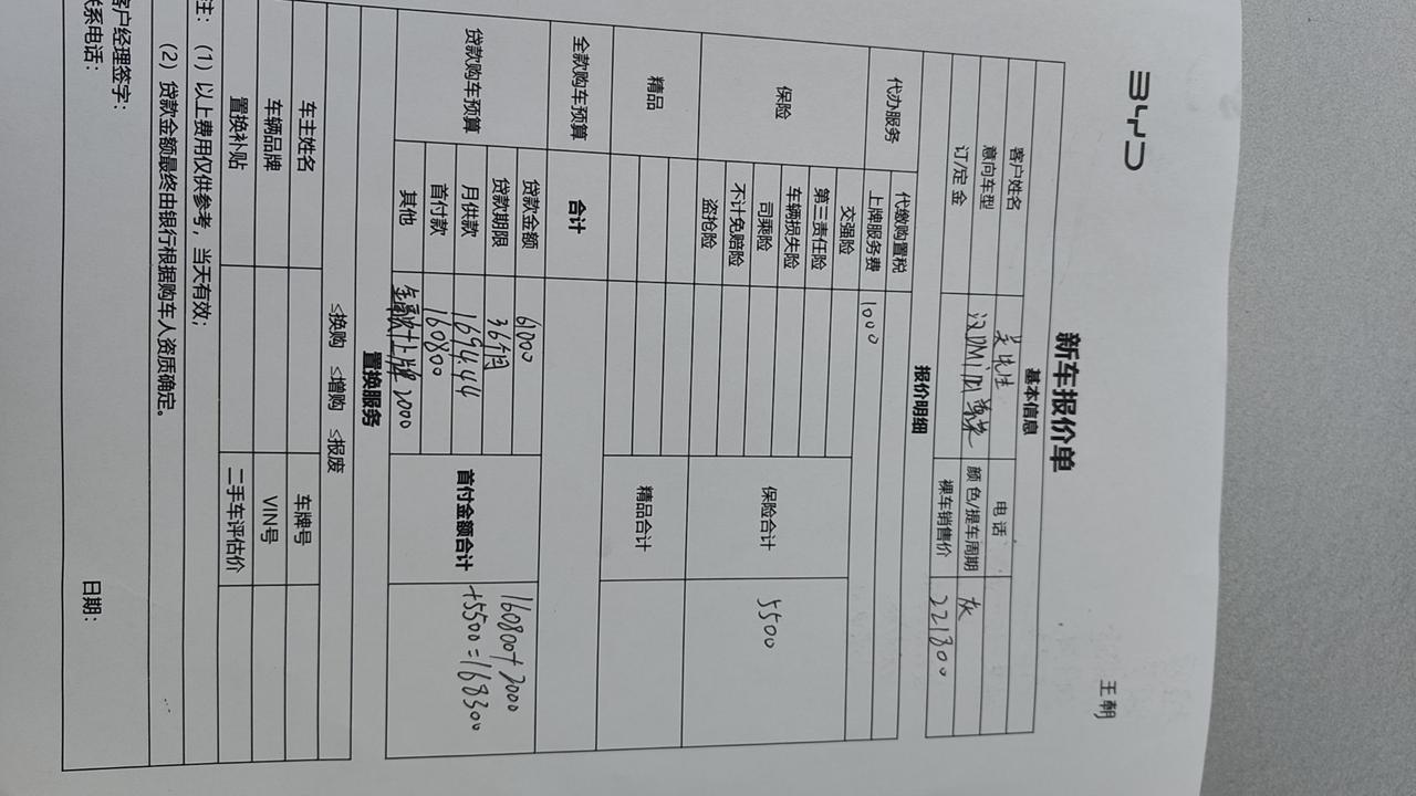 比亚迪汉DM 今天去4S店谈的 汉dmi121尊容中配 原价22.78 优惠6K，上牌金融服务费2K，保险5.5K，落地