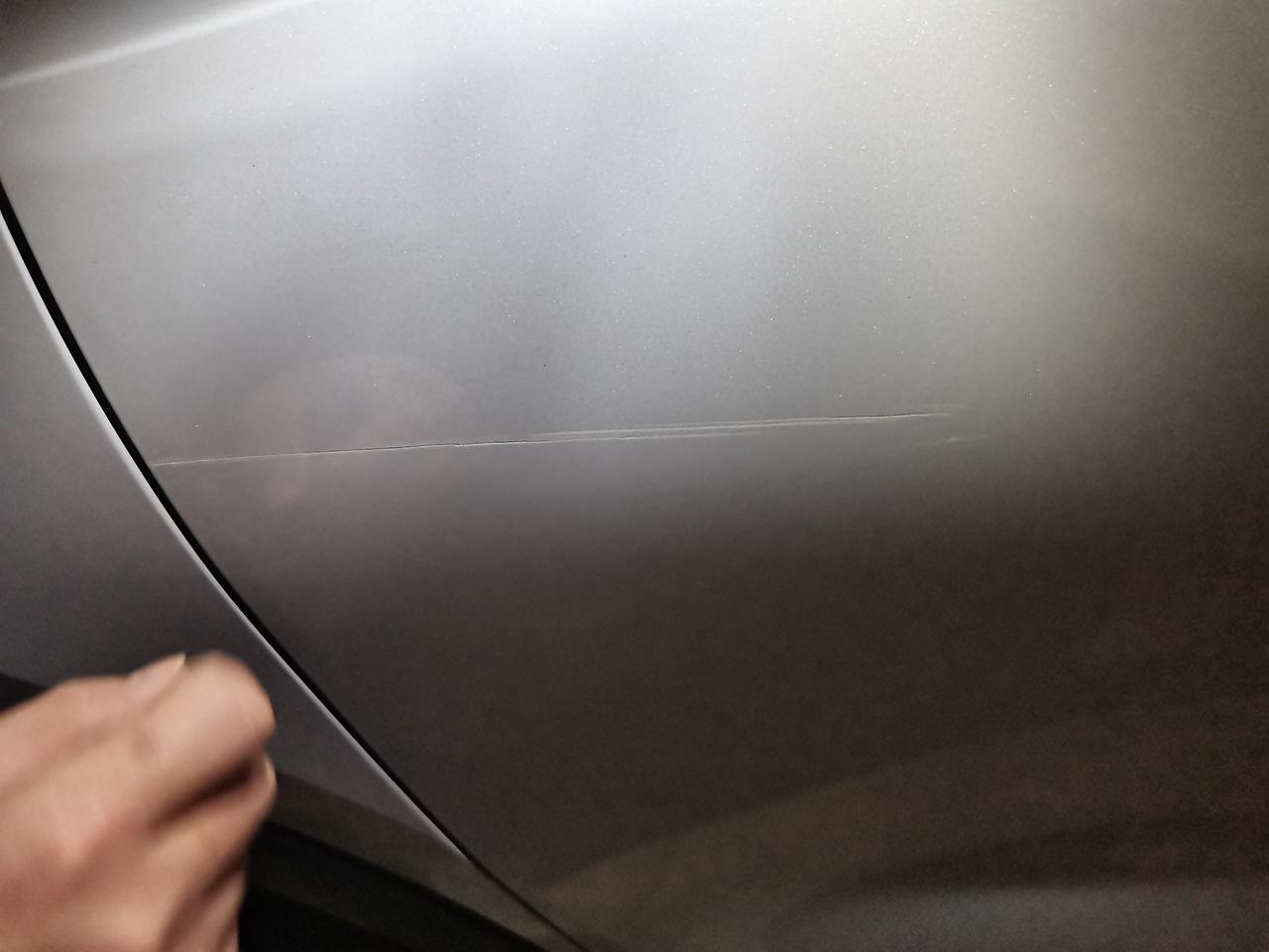 比亚迪宋PLUS DM-i 驾驶位车门被刮了一条，新车提车时做过镀晶，刮后又做了镀晶，没效果怎么补救，求大神指点，谢谢！