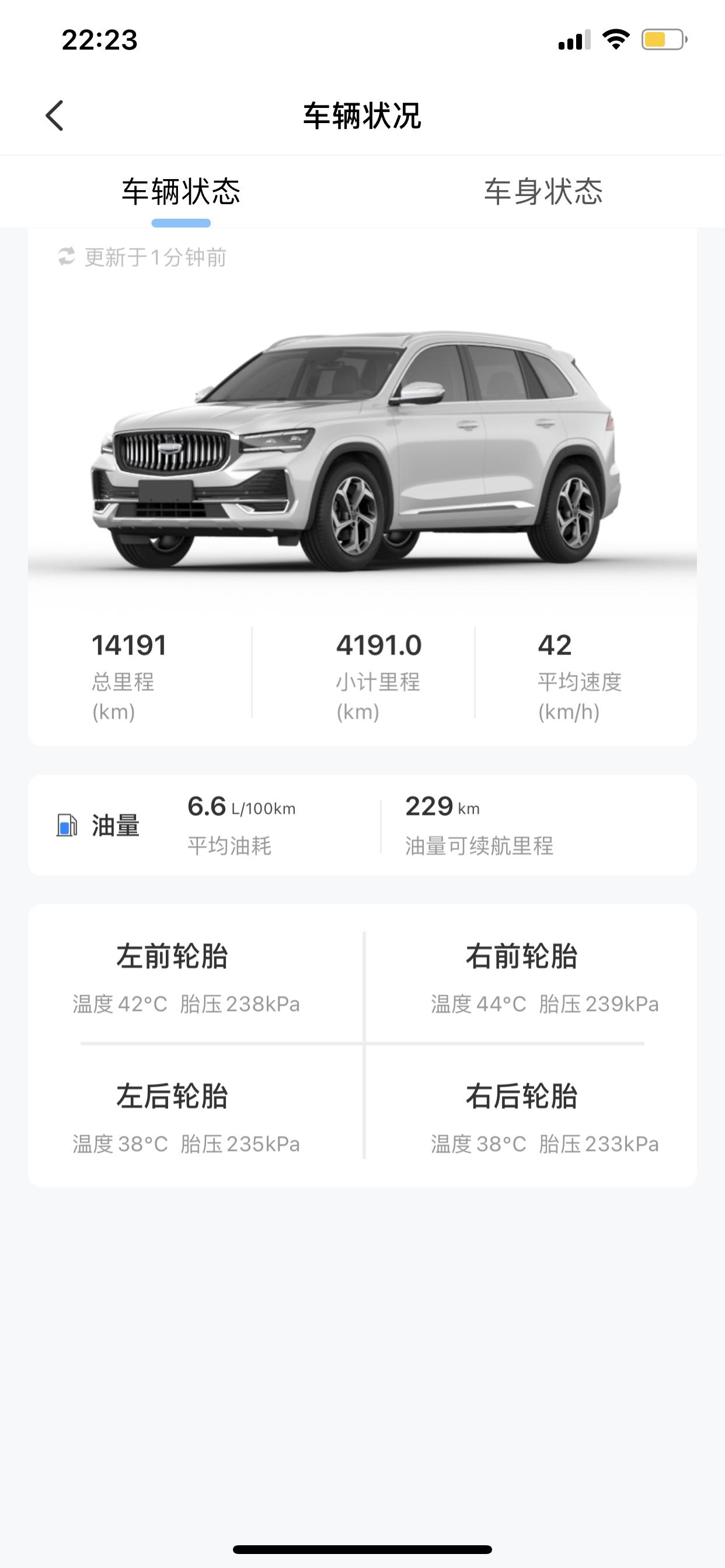 吉利星越L 还有其他人也是这样吗  没有撞过,爆开了