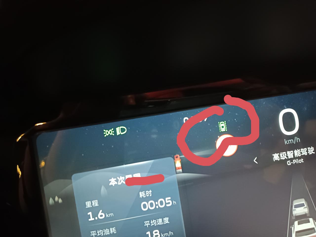 吉利星越L 为什么我车子开动了，这个停车标志一直还存在呀？这个怎么处理呀？