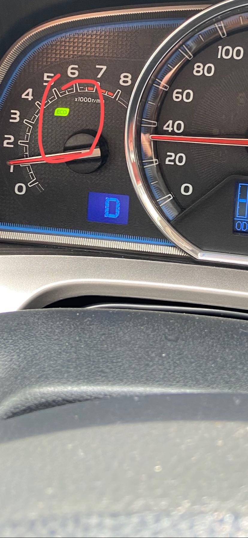 丰田RAV4荣放 公里表显示ECO是节能模式呢还是什么其他问题节能模式我也没有开