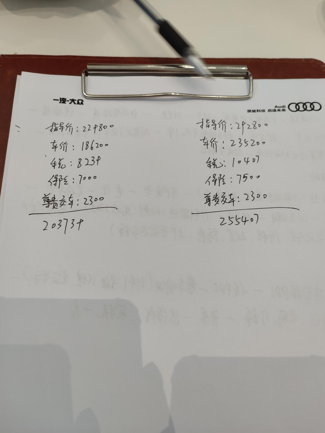 奥迪A3 各位朋友左边是a3l，可以从哪里砍价呢