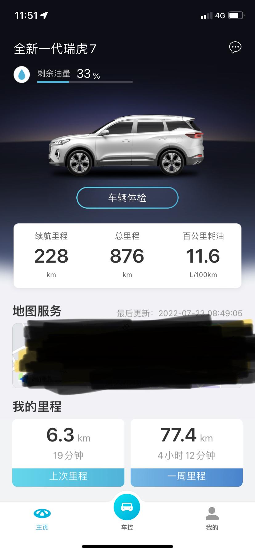 奇瑞瑞虎7 这个油耗那么高的吗1.5t超能英雄版本的，跑了6.3公里 下了2%的油 瑞虎七油箱57升   2%也就是1.