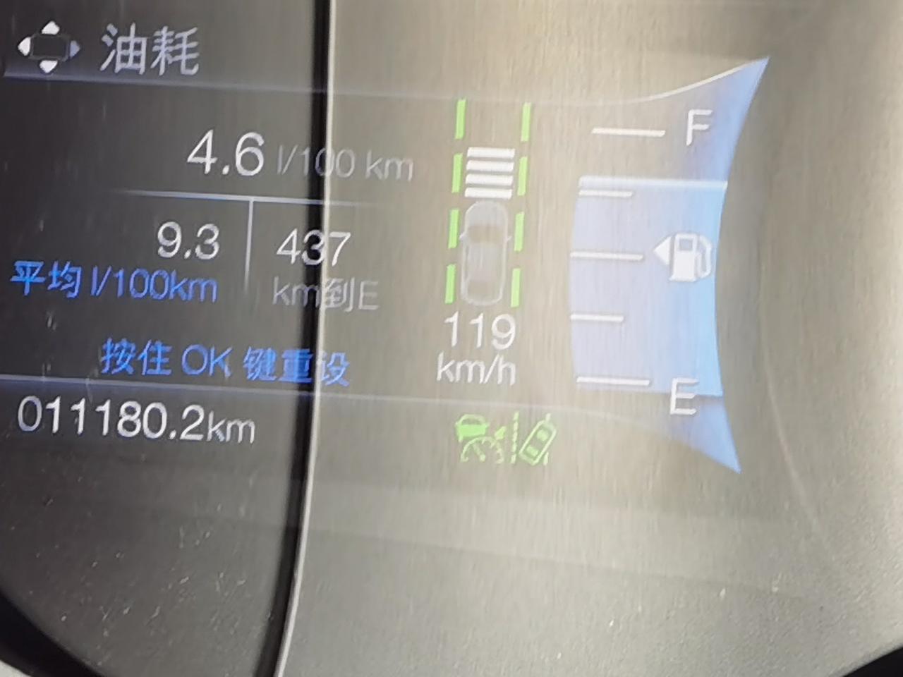 各位老铁报报你们锐界STLINE 七座的油耗！今年一月提车，目前刚过二保，图一是纯市区油耗，图二是电脑显示综合油耗，图三