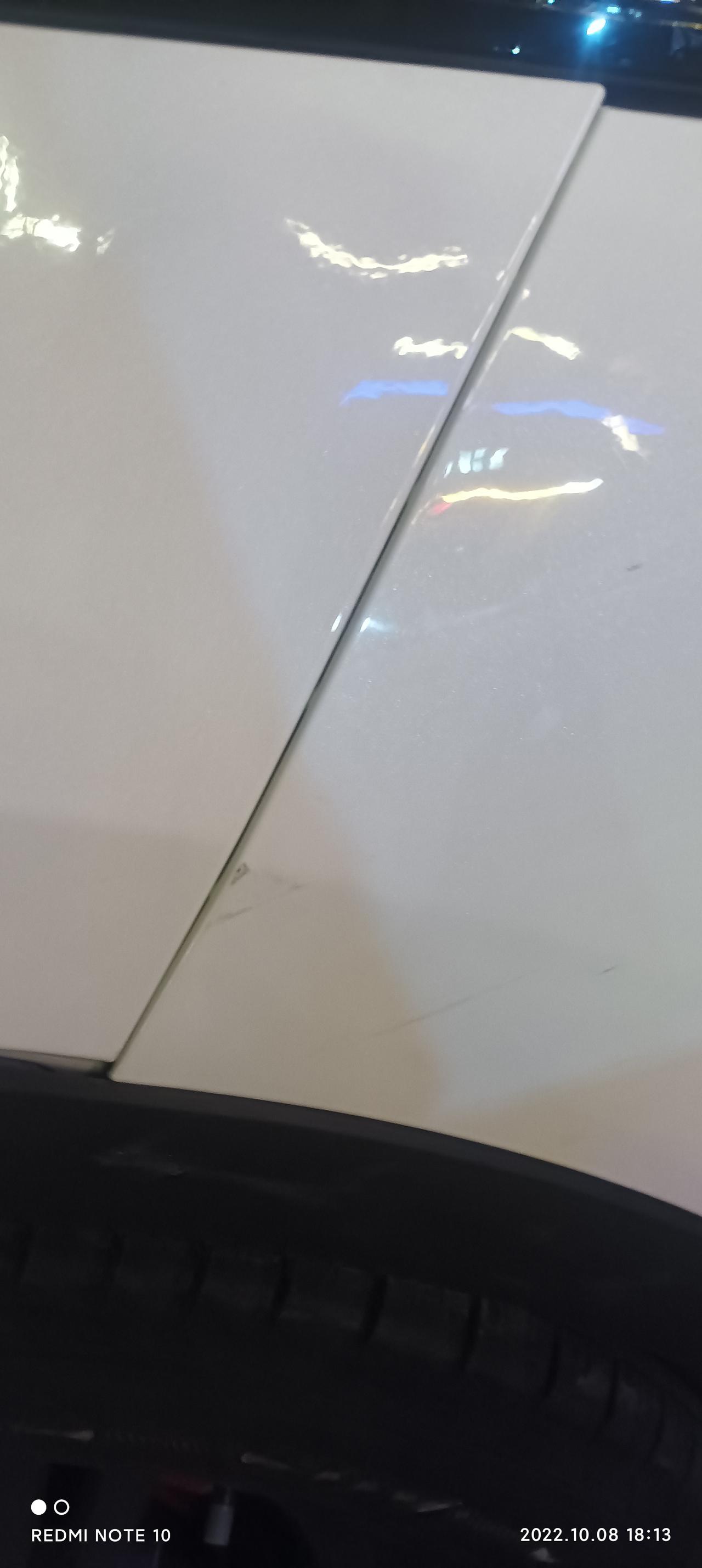 奇瑞瑞虎7 车子侧边不小心碰了一下，各位大神有没有什么办法解决没，凹下去一点没啥，主要是钣金错位了