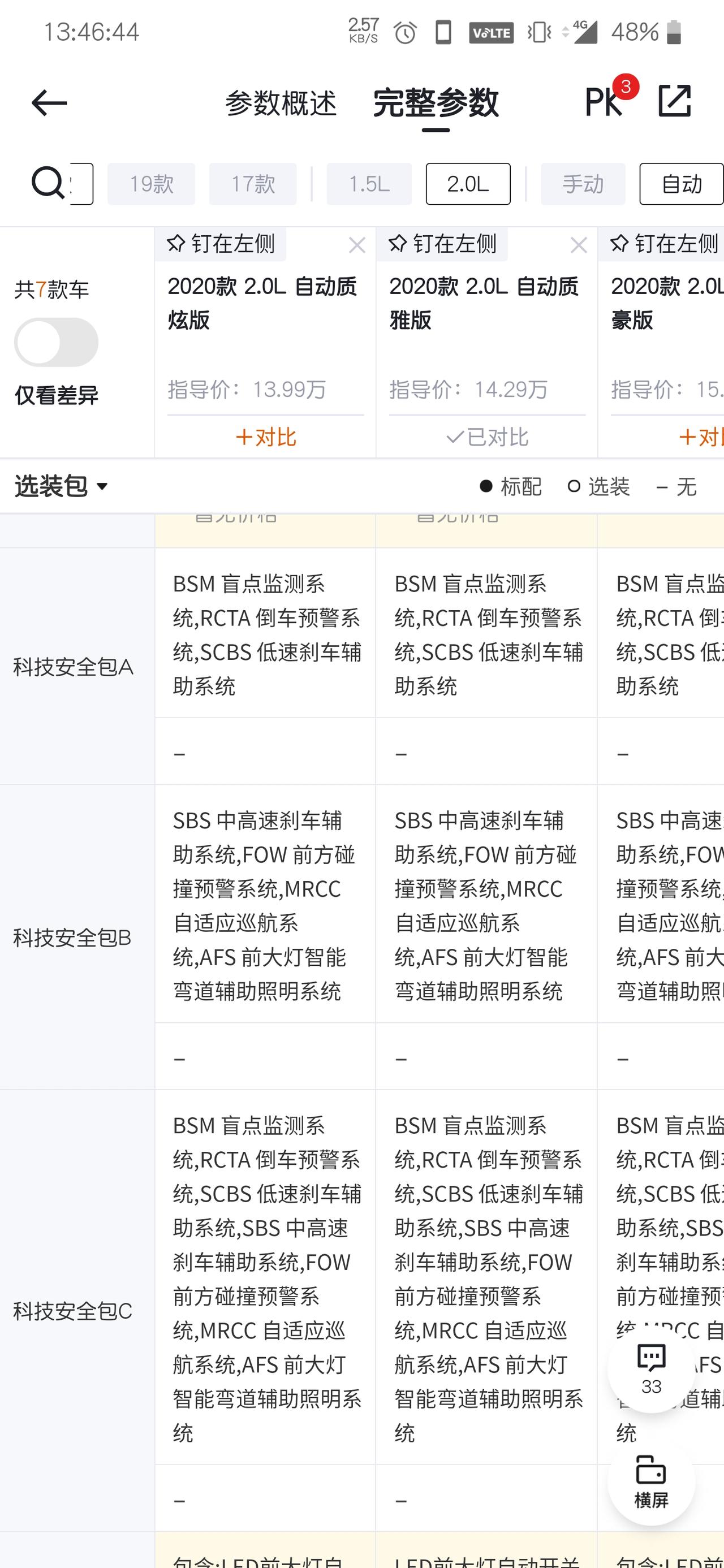 马自达3 昂克赛拉 咦？我记得不是只有臻选和明选嘛，咋又出多来这么多选装包