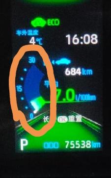 丰田威兰达 请问这个是转速表吗