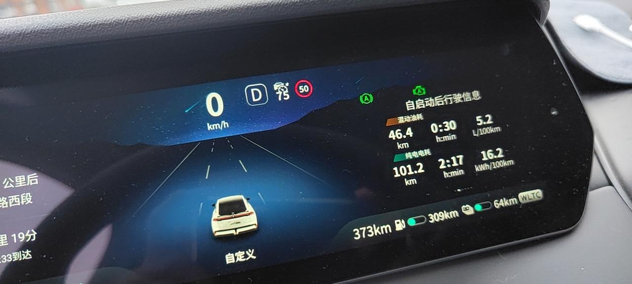 长安深蓝SL03 一路都是暴力驾驶，就是120定速，超车速度140＋，这电耗油耗还是不错了。