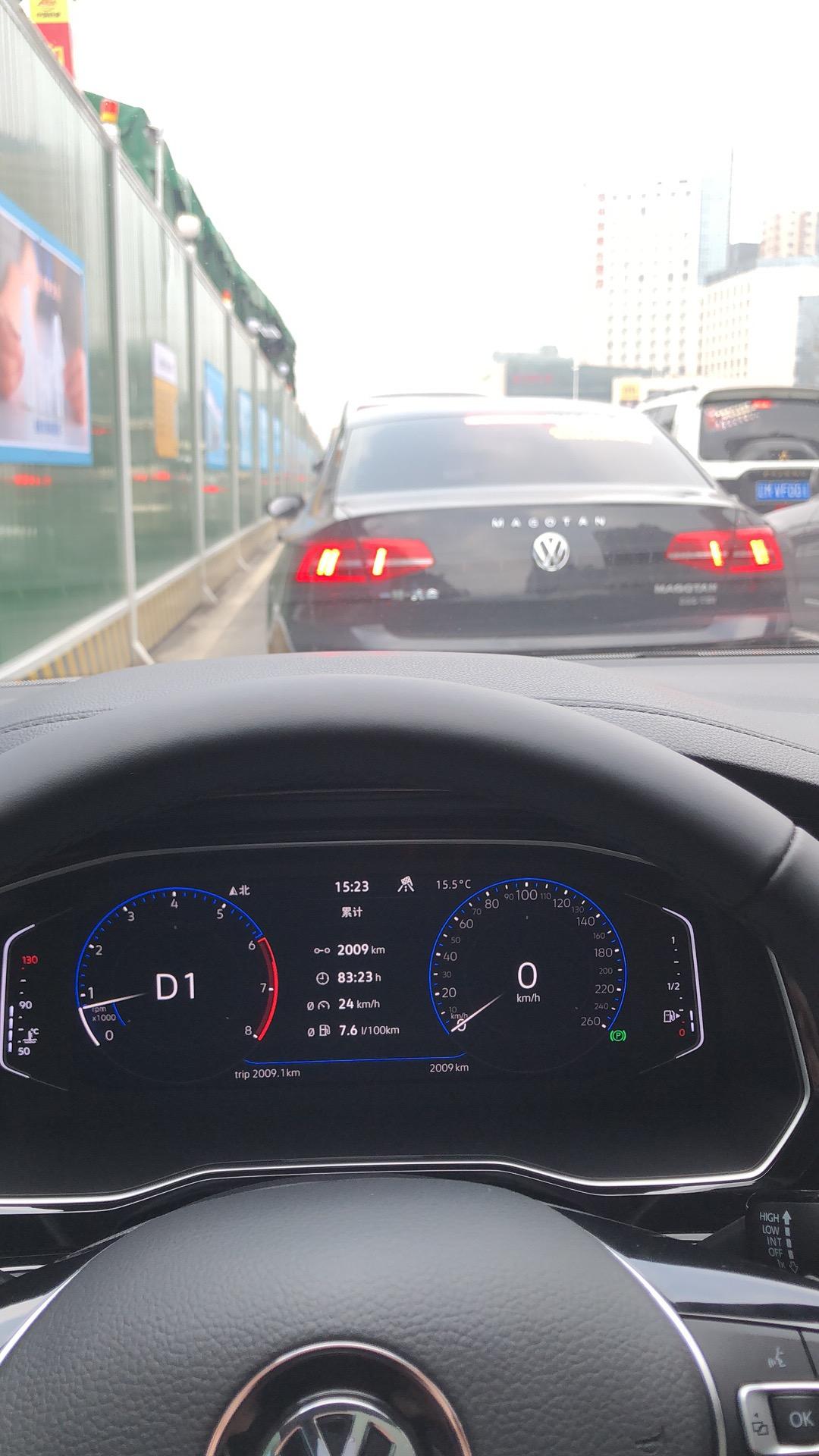 大众迈腾 等提车的第一天落地22.5
