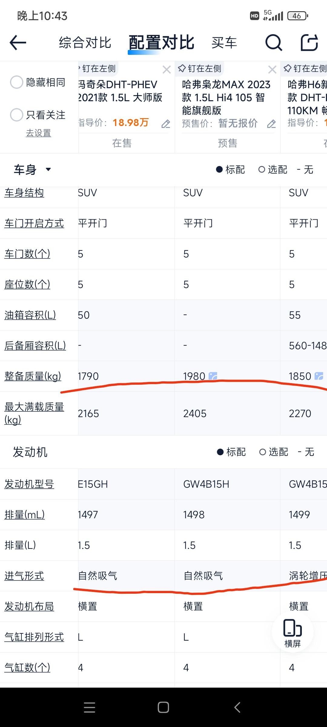 哈弗枭龙MAX Hi4这么猛吗？就因为是四驱？简单对比了玛奇朵、枭龙max和H6phev，三车动力电池续航相近，度数应该