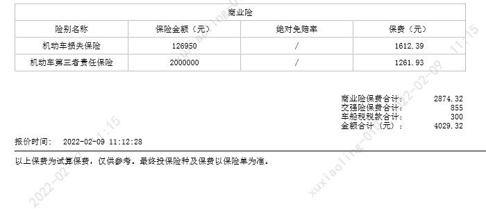 领克03 03第二年续保一般多少钱？没有出险，首年买的太平洋，坐标上海续保报价4000，返现450，交强+车船+200w