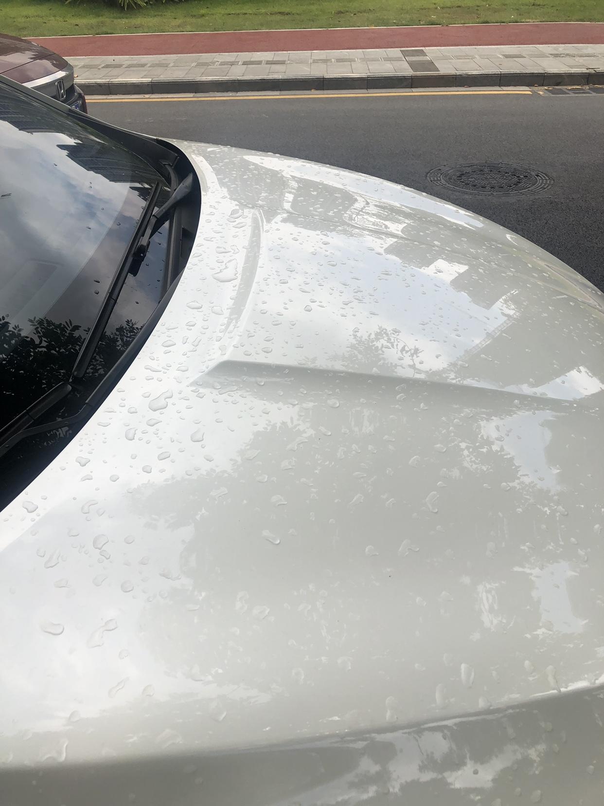 日产轩逸 同样淋雨了，同样晒了大半天，为什么别的车没有留水迹在车面上？